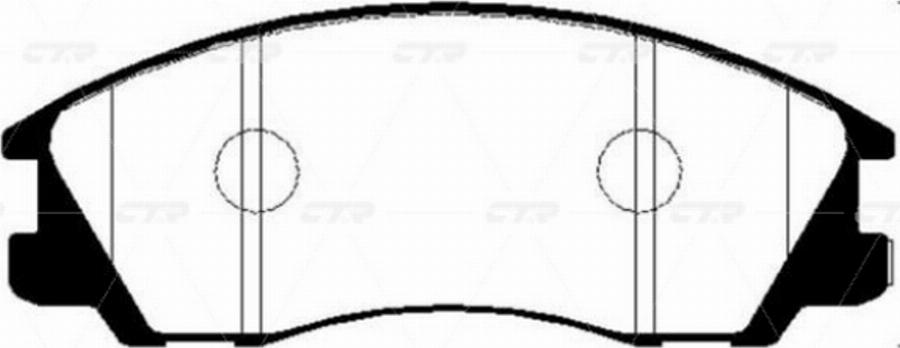 CTR GK0476N - Kit de plaquettes de frein, frein à disque cwaw.fr