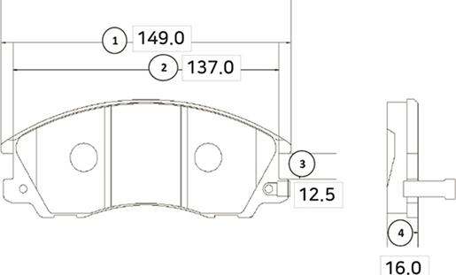 CTR GK0476 - Kit de plaquettes de frein, frein à disque cwaw.fr