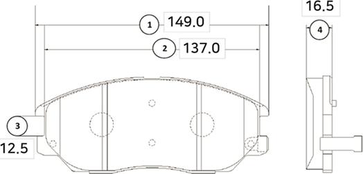 CTR GK0470 - Kit de plaquettes de frein, frein à disque cwaw.fr