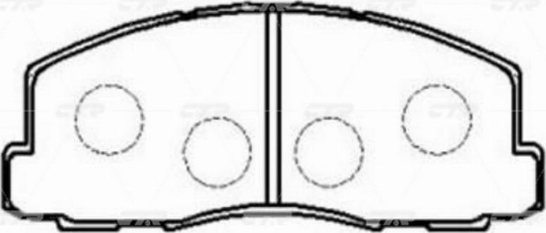 CTR GK0592 - Kit de plaquettes de frein, frein à disque cwaw.fr