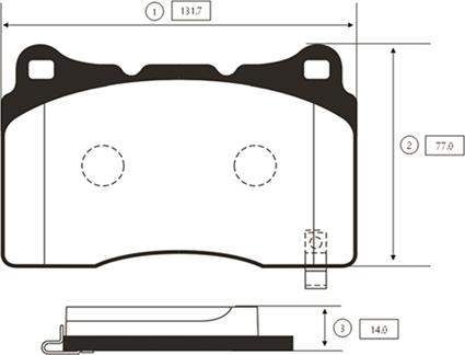 CTR GK0597 - Kit de plaquettes de frein, frein à disque cwaw.fr