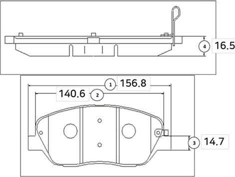 CTR GK0549 - Kit de plaquettes de frein, frein à disque cwaw.fr