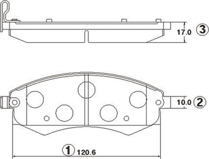 CTR GK0540 - Kit de plaquettes de frein, frein à disque cwaw.fr