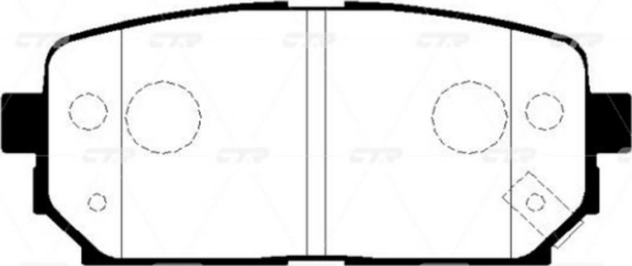 CTR GK0548N - Kit de plaquettes de frein, frein à disque cwaw.fr