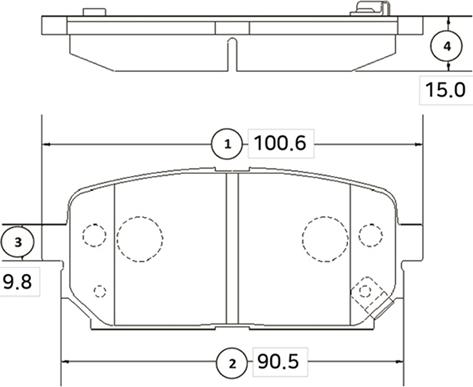 CTR GK0548 - Kit de plaquettes de frein, frein à disque cwaw.fr