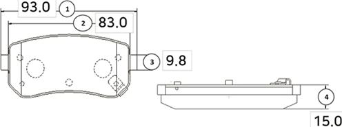 CTR GK0555 - Kit de plaquettes de frein, frein à disque cwaw.fr