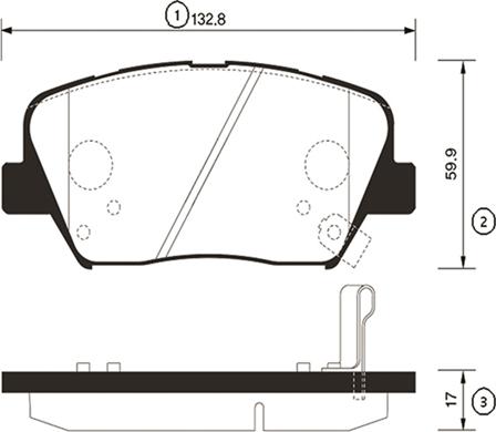 CTR GK0556 - Kit de plaquettes de frein, frein à disque cwaw.fr