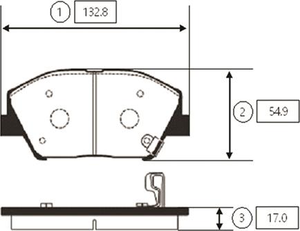 CTR GK0551 - Kit de plaquettes de frein, frein à disque cwaw.fr