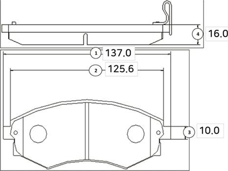 CTR GK0557 - Kit de plaquettes de frein, frein à disque cwaw.fr