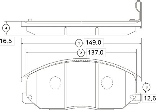 CTR GK0563 - Kit de plaquettes de frein, frein à disque cwaw.fr