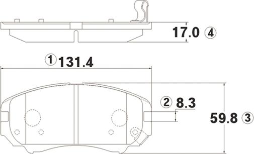 CTR GK0507 - Kit de plaquettes de frein, frein à disque cwaw.fr