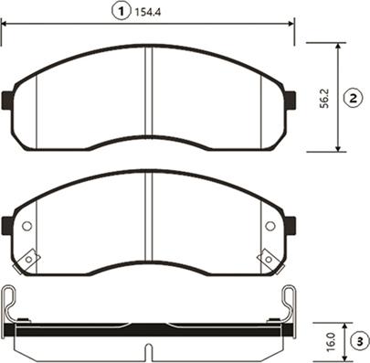 CTR GK0519 - Kit de plaquettes de frein, frein à disque cwaw.fr