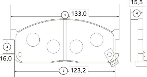 CTR GK0517 - Kit de plaquettes de frein, frein à disque cwaw.fr