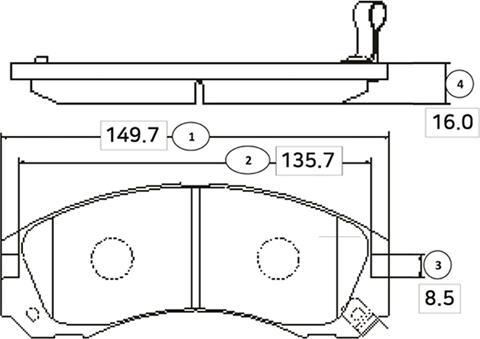 CTR GK0582 - Kit de plaquettes de frein, frein à disque cwaw.fr