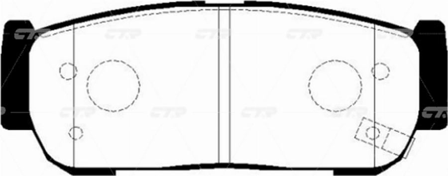 CTR GK0533N - Kit de plaquettes de frein, frein à disque cwaw.fr