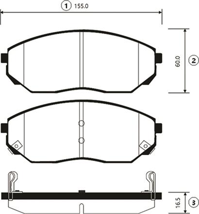 CTR GK0524 - Kit de plaquettes de frein, frein à disque cwaw.fr