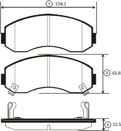 CTR GK0521 - Kit de plaquettes de frein, frein à disque cwaw.fr