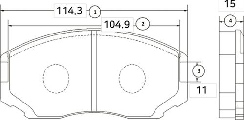 CTR GK0571 - Kit de plaquettes de frein, frein à disque cwaw.fr