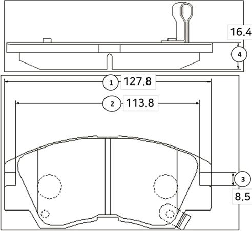 CTR GK0572 - Kit de plaquettes de frein, frein à disque cwaw.fr