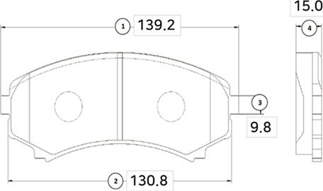 CTR GK0577 - Kit de plaquettes de frein, frein à disque cwaw.fr