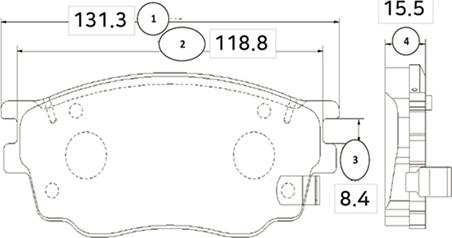 CTR GK0655 - Kit de plaquettes de frein, frein à disque cwaw.fr