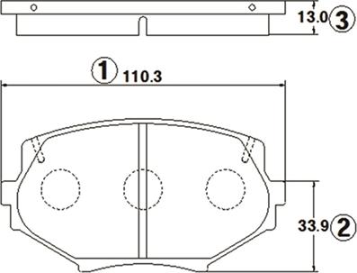 CTR GK0650 - Kit de plaquettes de frein, frein à disque cwaw.fr