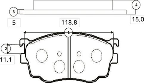 CTR GK0665 - Kit de plaquettes de frein, frein à disque cwaw.fr