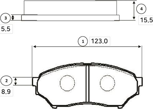 CTR GK0603 - Kit de plaquettes de frein, frein à disque cwaw.fr