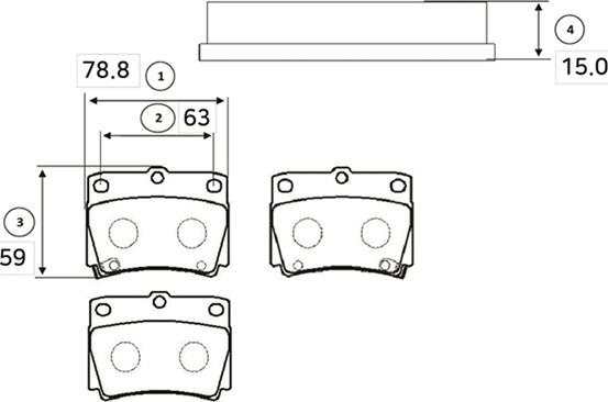 CTR GK0602 - Kit de plaquettes de frein, frein à disque cwaw.fr