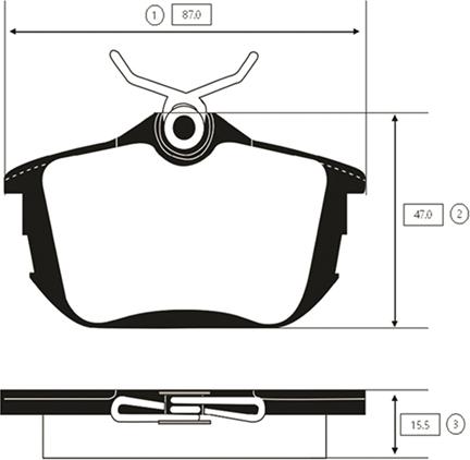 CTR GK0635 - Kit de plaquettes de frein, frein à disque cwaw.fr