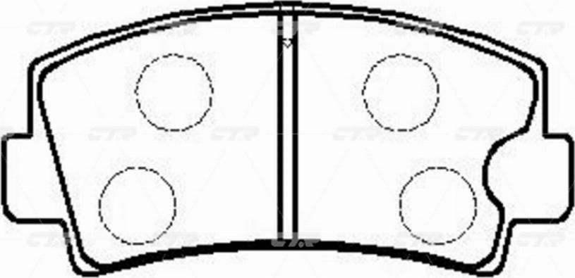 CTR GK0675 - Kit de plaquettes de frein, frein à disque cwaw.fr