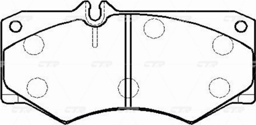 CTR GK0044 - Kit de plaquettes de frein, frein à disque cwaw.fr