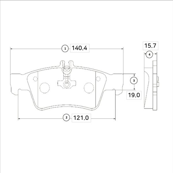 CTR GK0040 - Kit de plaquettes de frein, frein à disque cwaw.fr