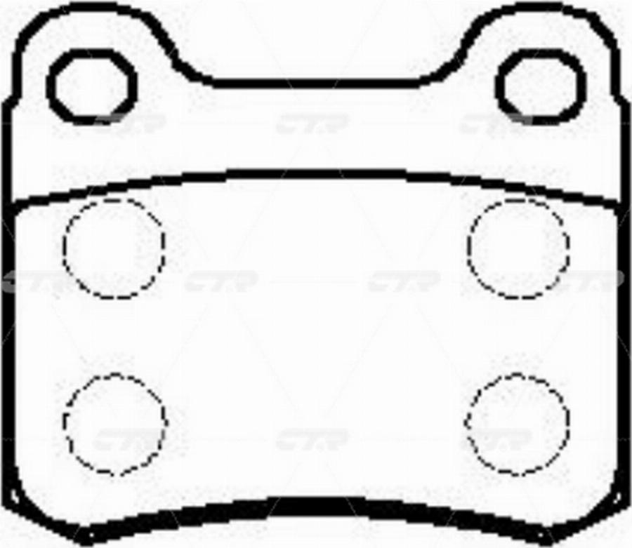 CTR GK0047 - Kit de plaquettes de frein, frein à disque cwaw.fr