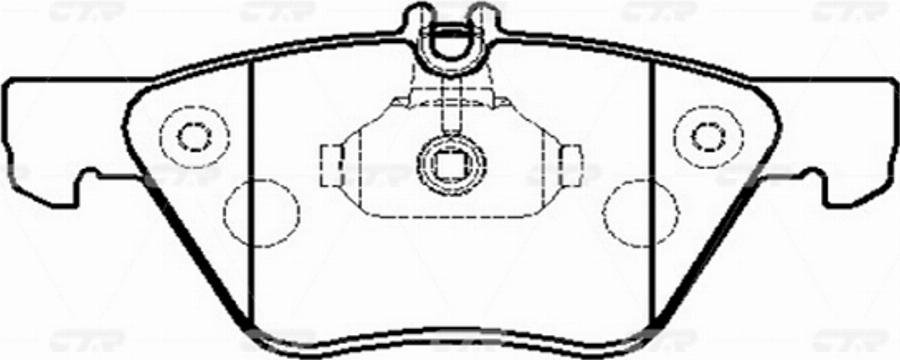 CTR GK0059 - Kit de plaquettes de frein, frein à disque cwaw.fr