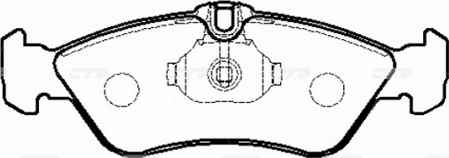 CTR GK0058 - Kit de plaquettes de frein, frein à disque cwaw.fr