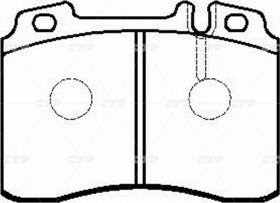 CTR GK0052 - Kit de plaquettes de frein, frein à disque cwaw.fr