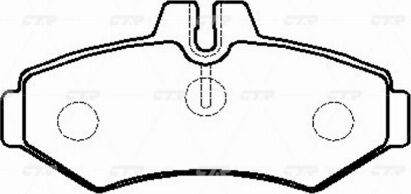 CTR GK0057 - Kit de plaquettes de frein, frein à disque cwaw.fr