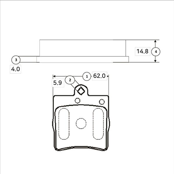 CTR GK0062 - Kit de plaquettes de frein, frein à disque cwaw.fr