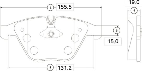 CTR GK0009 - Kit de plaquettes de frein, frein à disque cwaw.fr