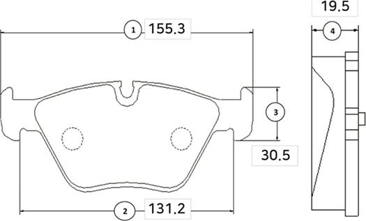 CTR GK0004 - Kit de plaquettes de frein, frein à disque cwaw.fr