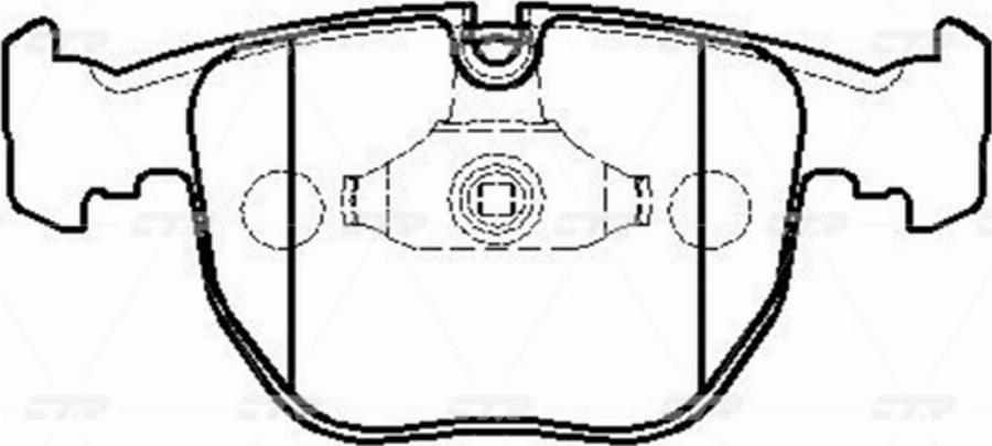 CTR GK0006 - Kit de plaquettes de frein, frein à disque cwaw.fr