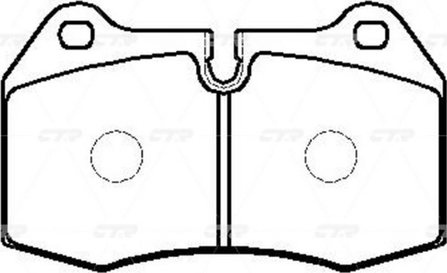 CTR GK0008 - Kit de plaquettes de frein, frein à disque cwaw.fr