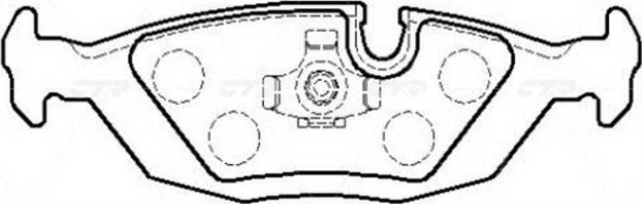 CTR GK0011 - Kit de plaquettes de frein, frein à disque cwaw.fr