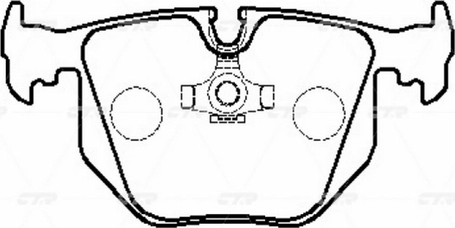 CTR GK0018 - Kit de plaquettes de frein, frein à disque cwaw.fr