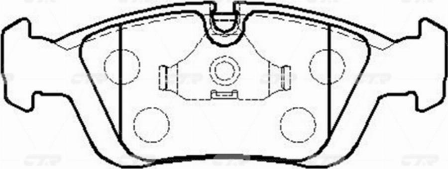 CTR GK0013 - Kit de plaquettes de frein, frein à disque cwaw.fr