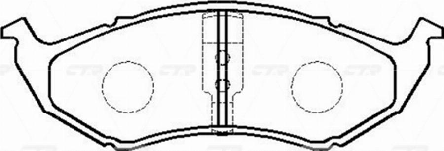 CTR GK0088 - Kit de plaquettes de frein, frein à disque cwaw.fr