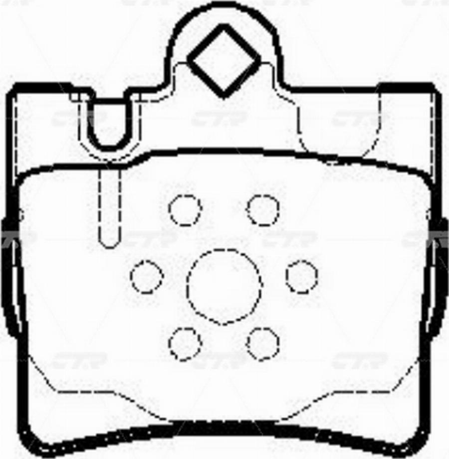 CTR GK0039 - Kit de plaquettes de frein, frein à disque cwaw.fr