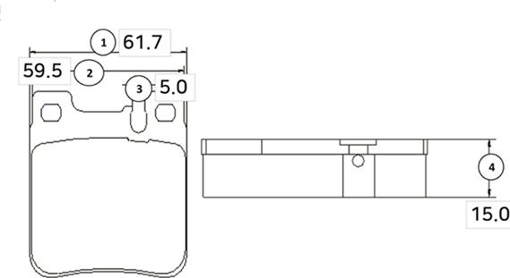 CTR GK0031 - Kit de plaquettes de frein, frein à disque cwaw.fr