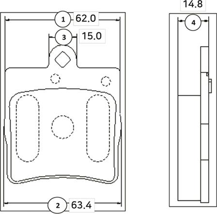 CTR GK0038 - Kit de plaquettes de frein, frein à disque cwaw.fr